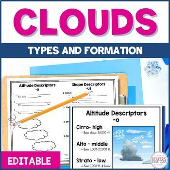 Cloud Types, Formation and Weather Prediction Lesson by Beakers and Ink
