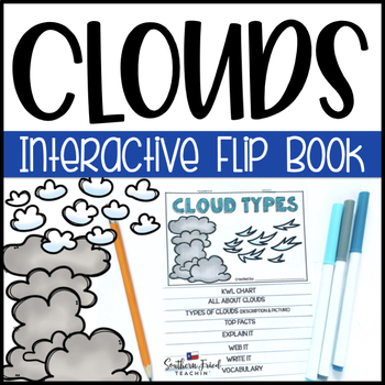 Cloud Types Interactive Flip Book by Southern Fried Teachin | TPT