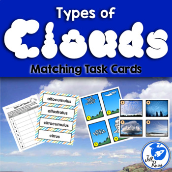 Preview of Cloud Types Matching Task Cards