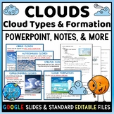 Types of Clouds PowerPoint with Student Notes, Questions, 