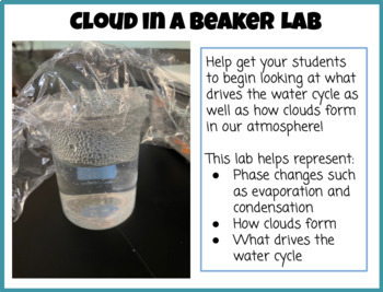 Preview of Cloud in a Beaker Lab- Water Cycle