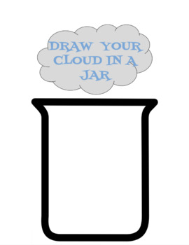 Preview of Cloud in a Jar Coloring Sheet 
