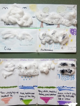 Preview of Cloud poster rubric includes the 3 main clouds + 1 student choice.