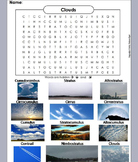Types of Clouds Activity Word Search (Weather Science Unit