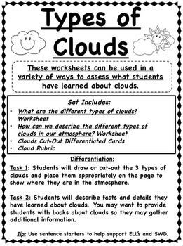 Clouds Activities Set (CCSS) by Magnifying the Science ...