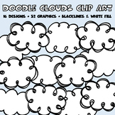 Clouds Clip Art Doodles