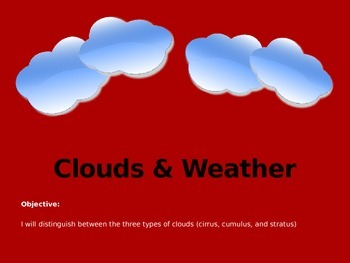 Preview of Clouds PowerPoint Presentation