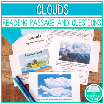 Clouds Science Reading Passage Set by The Productive Teacher | TpT