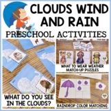Clouds Wind and Rain Preschool Activity Pack-Spring Weathe