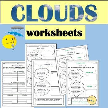 Preview of Clouds Worksheets