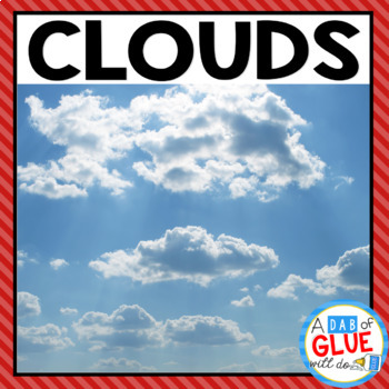 Preview of Types of Clouds & The Water Cycle: Diagram, Vocabulary, Worksheets Activity Pack
