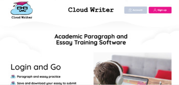 Preview of Cloudwriter Academic Paragraph and Essay Writing Software