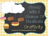 Cloudy With A Chance Of Meatballs Weather Mobile Craftivit