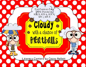 Preview of Cloudy With a Chance of Meatballs Mini-Literacy Unit {CCSS Aligned}