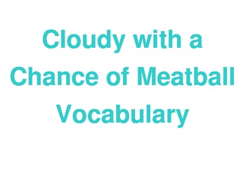 Preview of Cloudy with a Chance of Meatball Focus Wall