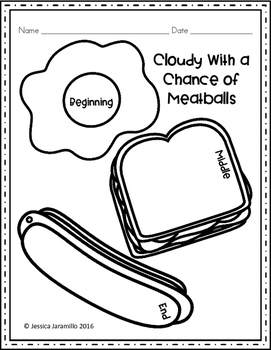 Cloudy With A Chance Of Meatballs Mini Unit With Worksheets And Centers