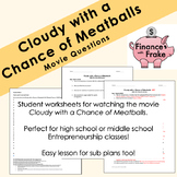 Cloudy with a Chance of Meatballs Movie Student Worksheets