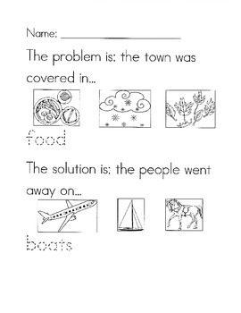 Cloudy With A Chance Of Meatballs Problem Solution Worksheet Tpt