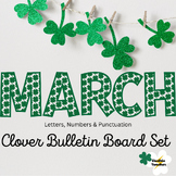 Clover Bulletin Board Letters ABC March Shamrock- Personal
