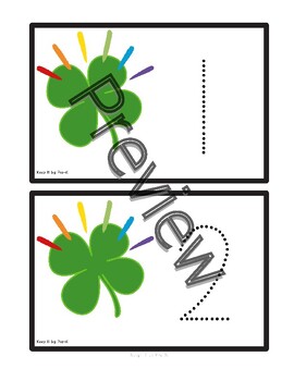 Preview of Clover Number Tracing 1-10 Freebie