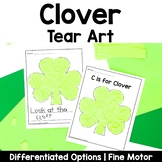Clover Tear Art Craft | St Patricks Day Craft