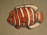 Clown Fish Mobile. Fun Two Sided 3D Craft Art