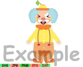 Download Clown Circus Kawaii Chibi Faces Japan Clipart Svg Happy Kid Smile Props Toy 11sv