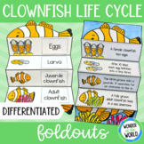 Life cycle of a clownfish fish foldable sequencing activit