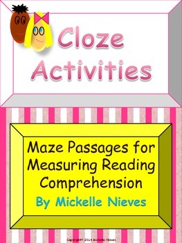 Preview of Cloze Activities: Reading Comprehension Maze