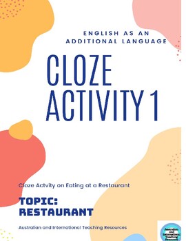 Preview of Cloze Activity, Questions & Extension Task (ESL, EALD, EAL, ELA, EFL, Literacy)