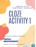 Cloze Activity, Questions & Extension Task (ESL, EALD, EAL