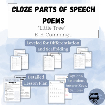 Preview of Cloze Parts of Speech Poems - Little Tree