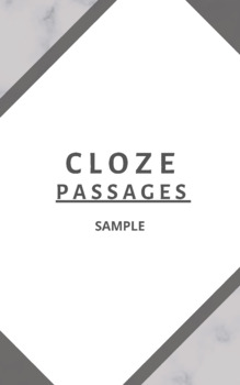 Cloze Passages Sample Pdf Fillable Free Download By Englishmyrias