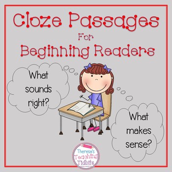 Preview of Cloze Passages for Beginning Readers