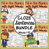 Fill in the Blanks with Sight Words | Bundle One