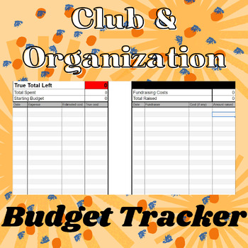 Preview of Club & Organization Budget Tracker (with fundraising!)