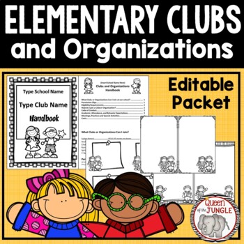 Preview of Club and Organization Sponsor Packet | Elementary Extracurricular Activities