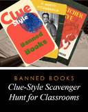 Clue -Style Banned Books: Scavenger Hunt Game | Nearly No Prep