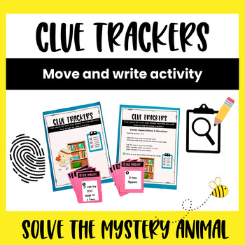 Preview of Clue Trackers Library Center Activity