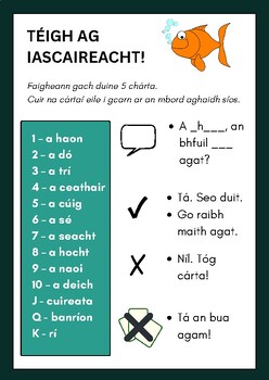 Preview of Cluiche Gaeilge - 'Téigh ag iascaireacht' // 'Go Fish' Card Game as Gaeilge