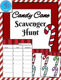 Candy Cane Scavanger Hunt. Parts of Speech Review. Fun Gam