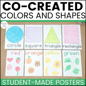 Preview of Co-Created Color and Shape Posters for Student Made Decor