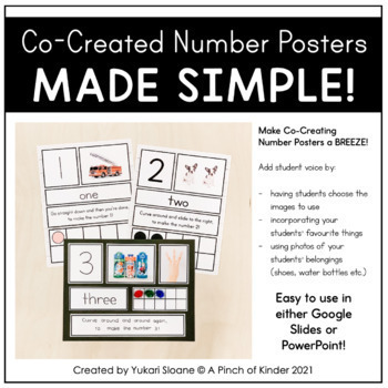 Preview of Co-Created Number Posters made EASY!
