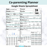 Co-Parenting Planner Google Sheets Spreadsheet - Sky Blue