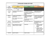 Co-Teach Classroom Collaborative Schedule!