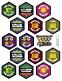 Co-Teaching Merit Badge Computer Stickers Sheet (8.5X11")