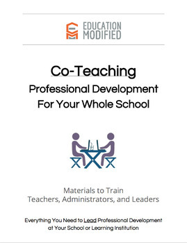 Preview of Co-Teaching- Professional Development for Your Whole School