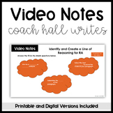 Coach Hall Writes Video Notes