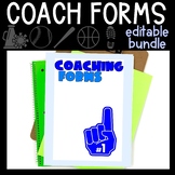 Coach Tryout Packet and Forms for Various Sports