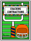 Coaching Contractions {Football Themed Contractions Worksheets}